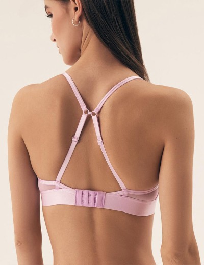 Эластичный бюстгальтер без кости Esotiq LIRAGE 42498 розовый, Цвет: розовый, Размеры: M, изображение 2