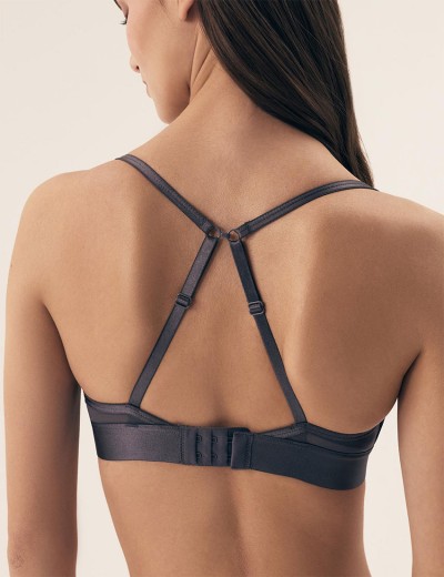 Эластичный бюстгальтер без кости Esotiq LIRAGE 42498 графит, Цвет: графит, Размеры: L, изображение 2