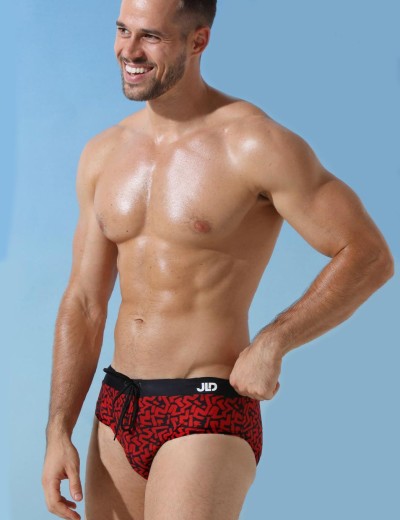 Мужские плавки слипы Jolidon B648I красный принт, Цвет: красный принт, Размеры: M, изображение 2