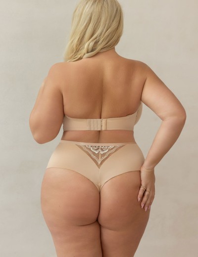 Высокие стринги Kris Line DOLCE stringi high waist телесный, Цвет: телесный, Размеры: 3XL, изображение 4