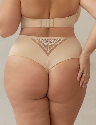 Высокие стринги Kris Line DOLCE stringi high waist телесный, Цвет: телесный, Размеры: 3XL, изображение 2