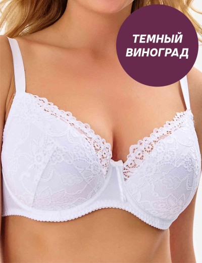 Бюстгальтер на поролоне Misstyle 2545 темный виноград, Цвет: темный виноград, Размеры: 80B
