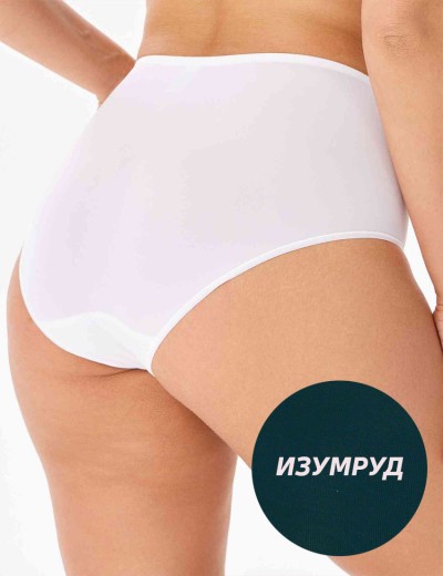 Трусы с высокой талией Misstyle 5006 изумруд, Цвет: изумруд, Размеры: 3XL, изображение 2