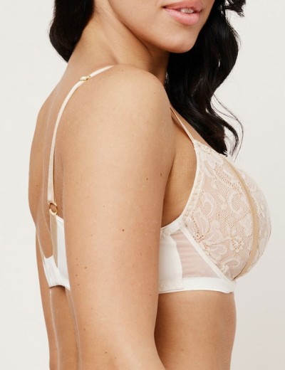 Мягкий кружевной балконет Subtille HARMONY GOLD balconette soft, Цвет: молочный, Размеры: 80F, изображение 2