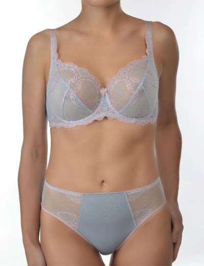 Бюстгальтер с мягкой чашкой Valmira 1125 серый с лотосом, Цвет: серый с лотосом, Размеры: 80D, изображение 5