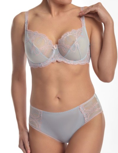 Бюстгальтер с мягкой чашкой Valmira 1125 серый с лотосом, Цвет: серый с лотосом, Размеры: 80D, изображение 6