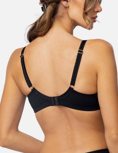 Бюстгальтер с мягкой чашкой Orhideja 129-000 черный-пион, Цвет: черный-пион, Размеры: 70K, изображение 2