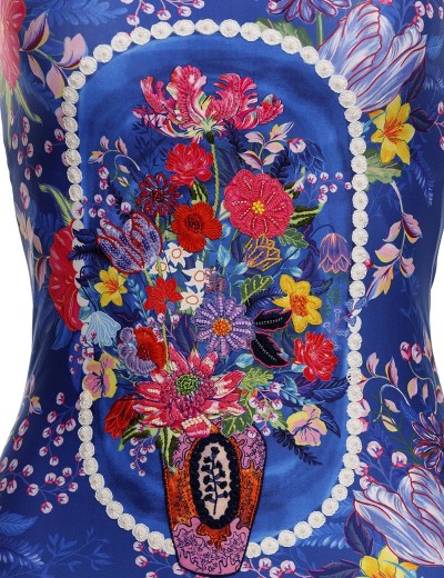 Совместный купальник с вышивкой Agua Bendita 15159 MILLER VESSEL, Цвет: синий, Размеры: M, изображение 3