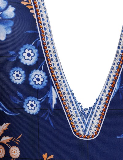 Слитный купальник Agua Bendita 15372 ALOE AZURE, Цвет: синий, Размеры: S, изображение 4