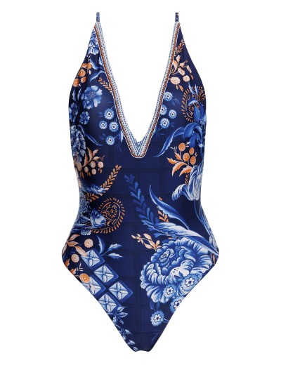 Слитный купальник Agua Bendita 15372 ALOE AZURE, Цвет: синий, Размеры: S, изображение 5