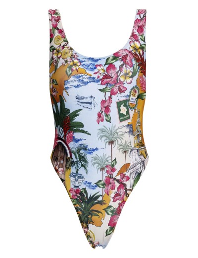 Цветной слитный купальник Agua Bendita 15413 TRIBECA VENTURA, Цвет: голубой, Размеры: L, изображение 6