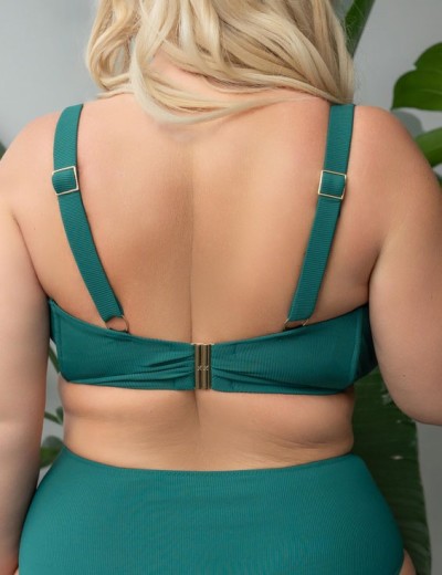 Верх купальника мягкий Kris Line TARIFA soft full cup, Цвет: изумрудный, Размеры: 100D, изображение 2