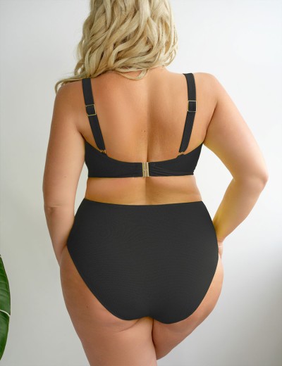 Верх купальника мягкий Kris Line LEMON BLACK soft full cup, Цвет: черный, Размеры: 100H, изображение 5