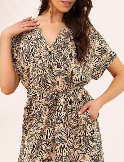 Туника средней длины Mia-Amore ALLEGRO 5463, Цвет: песочный, Размеры: 4XL/5XL, изображение 5