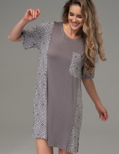 Туника с короткими рукавами Mia-Amore DAMASK 5253, Цвет: серый, Размеры: L/XL, изображение 3