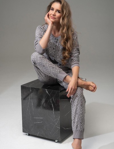 Домашний комплект Mia-Amore DAMASK 5255, Цвет: серый, Размеры: S, изображение 4