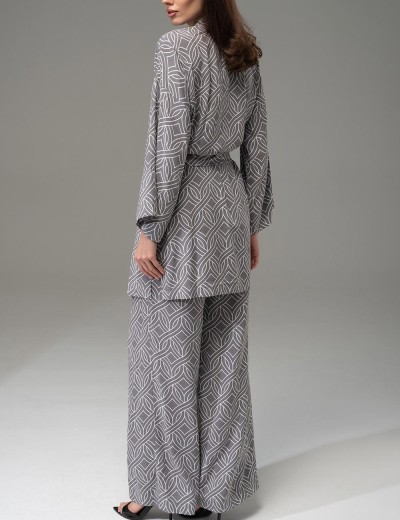 Комплект из жакета и брюк Mia-Amore DAMASK 5258, Цвет: серый, Размеры: 3XL, изображение 2