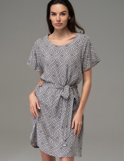 Туника для дома Mia-Amore DAMASK 5368, Цвет: серый, Размеры: 2XL/3XL, изображение 3 Туника для дома Mia-Amore DAMASK 5368, Цвет: серый, Размеры: 2XL/3XL, изображение 3