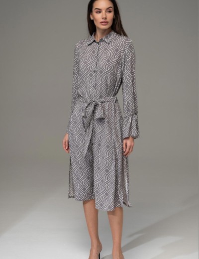 Платье-рубашка Mia-Amore DAMASK 5369, Цвет: серый, Размеры: 2XL, изображение 3
