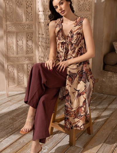 Костюм брюки с удлиненным топом Mia-Amore EPHIOPIA 5455, Цвет: мультицвет, Размеры: XL, изображение 4