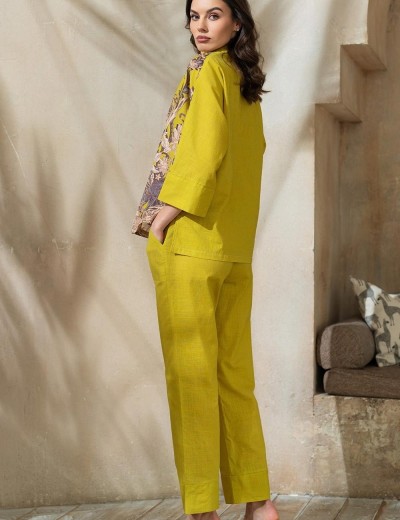 Брючный комплект из хлопка и льна Mia-Amore FIJI 5405, Цвет: лайм, Размеры: L, изображение 2