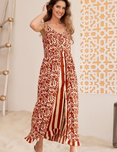 Длинное платье-сарафан Mia-Amore LUIGIANNA 5471, Цвет: мультицвет, Размеры: S, изображение 3