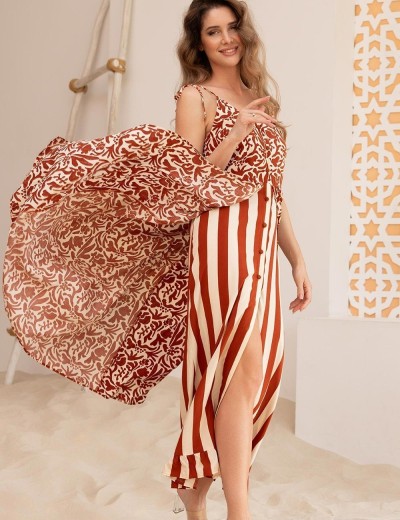 Длинное платье-сарафан Mia-Amore LUIGIANNA 5471, Цвет: мультицвет, Размеры: S, изображение 4