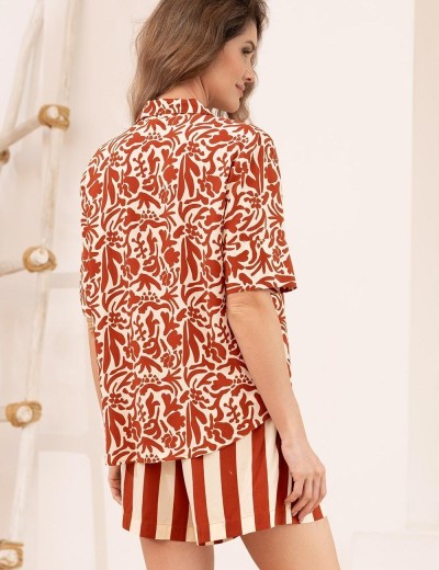 Комплект с полосатыми шортами Mia-Amore LUIGIANNA 5472, Цвет: мультицвет, Размеры: 2XL, изображение 4