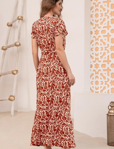 Длинное платье-халат Mia-Amore LUIGIANNA 5477, Цвет: мультицвет, Размеры: 2XL, изображение 2