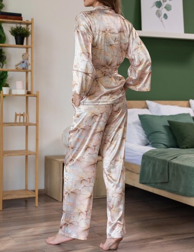 Комплект-тройка из шёлка Mia-Amore SIMFONIA 4618, Цвет: бежевый, Размеры: M, изображение 4