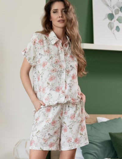 Пижама из хлопкового муслина Mia-Amore VERBENA 5525, Цвет: мультицвет, Размеры: S, изображение 4