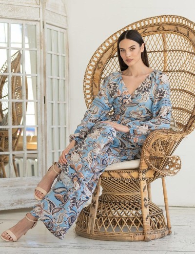 Лёгкий костюм из вискозы Mia-Amore VITA 5185, Цвет: мультиколор, Размеры: L, изображение 4