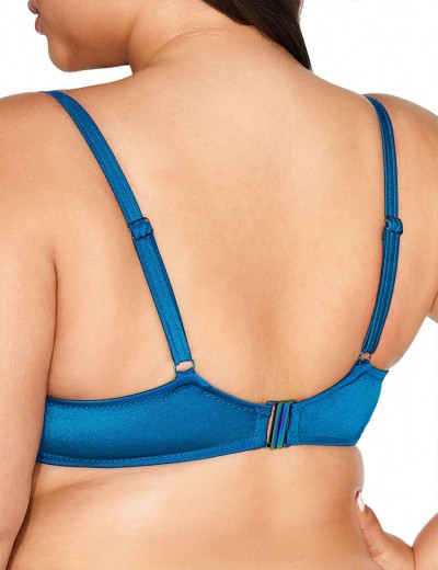 Бюстгальтер пляжный на поролоне Ava SK13 U azure, Цвет: сапфир, Размеры: 75D, изображение 2