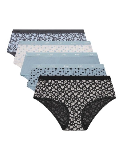 Набор трусов брифов Dim LES POCKETS COTON 4C20/5 колокольчик - 5 штук, Цвет: колокольчик, Размеры: S/M, изображение 2