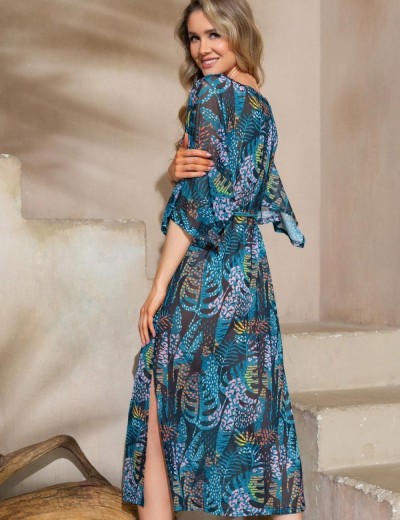 Длинная пляжная туника Mia-Amore ARUBA 2304, Цвет: мультицвет, Размеры: 2XL/3XL, изображение 2