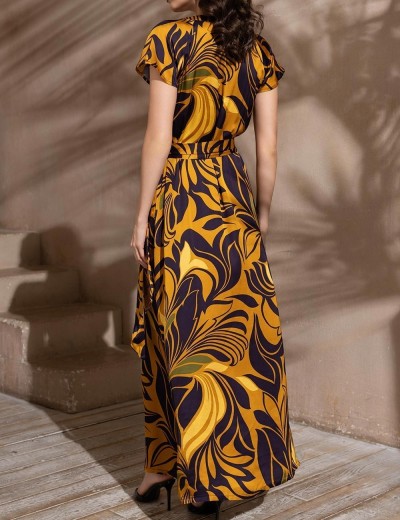 Длинный халат на пуговицах Mia-Amore MARCELA 4111, Цвет: мультицвет, Размеры: S, изображение 2