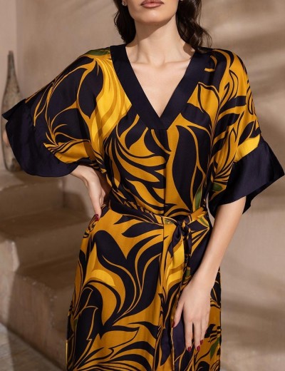 Свободная туника из шёлка Mia-Amore MARCELA 4549, Цвет: мультицвет, Размеры: 2XL/3XL, изображение 4