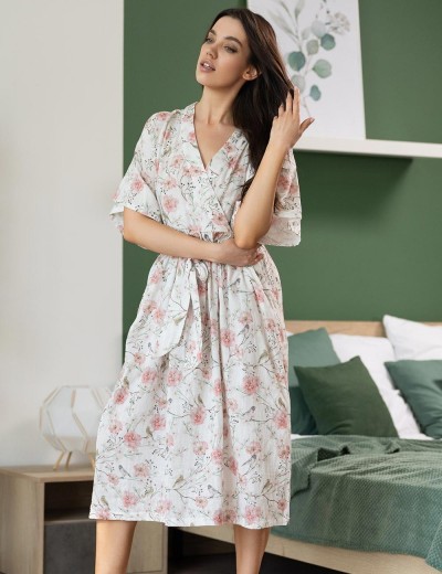 Туника из хлопкового муслина Mia-Amore VERBENA 5529, Цвет: мультицвет, Размеры: 4XL/5XL, изображение 4