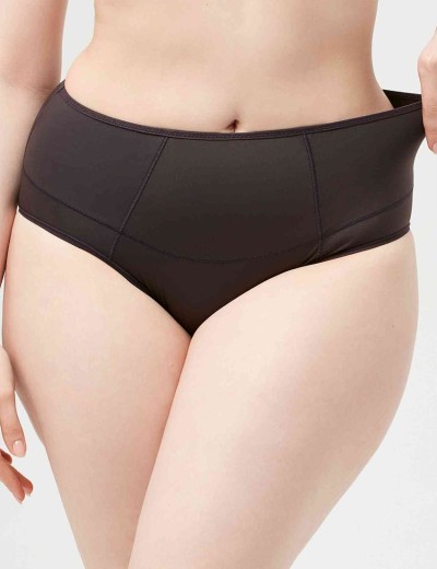 Высокие трусы слипы Milavitsa 260140 эспрессо, Цвет: эспрессо, Размеры: XL, изображение 3