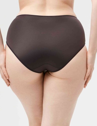 Высокие трусы слипы Milavitsa 260140 эспрессо, Цвет: эспрессо, Размеры: XL, изображение 2