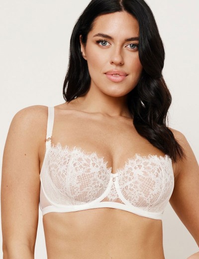 Мягкий бюстгальтер балконет Subtille KITTY MILK balconette soft, Цвет: молочный, Размеры: 65F, изображение 4