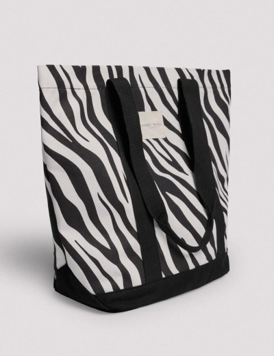 Сумка для пляжа Ysabel Mora ANTAO 86203, Цвет: черный/белый, Размеры: UN, изображение 2