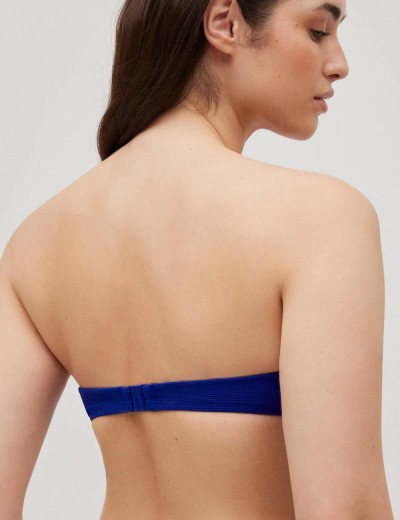 Пляжный бюст-бандо Ysabel Mora ILHA DA FLORES 83118, Цвет: тёмно-синий, Размеры: 75D, изображение 2