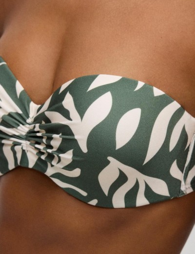 Открытый купальник Ysabel Mora ILHA DE MEL 83097, Цвет: оливковый/белый, Размеры: 70B, изображение 4