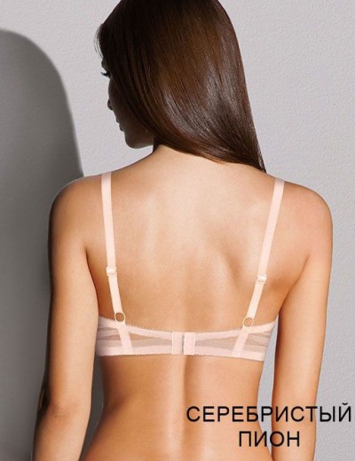 Бюстгальтер с вкладышами пуш-ап Albina L SILUET 6085 серебристый пион, Цвет: серебристый пион, Размеры: 75C, изображение 3
