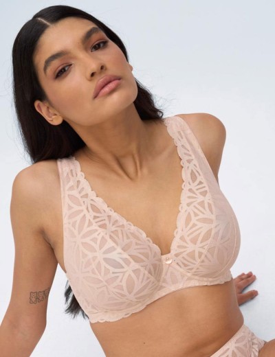 Бюстгальтер на большую грудь Alles SUGAR DUNE M plus bralette, Цвет: бежевый, Размеры: 65H, изображение 3