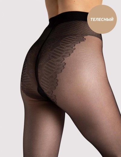 Колготки с декоративными трусиками Fiore 5007/C KLARA 20 den телесный, Цвет: телесный, Размеры: 3, изображение 2