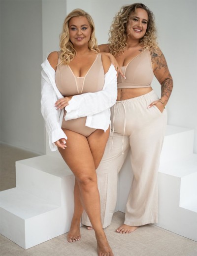 Бюстгальтер без косточек Kris Line MARCELLA COFFEE micromodal, Цвет: бежевый, Размеры: 100D, изображение 6