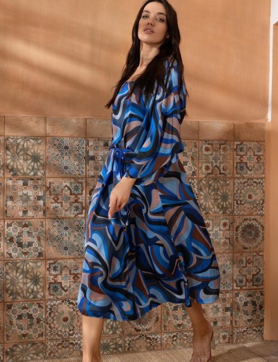 Свободная туника Mia-Amore SAINT-TROPEZ 4603, Цвет: синий, Размеры: 4XL/5XL, изображение 3