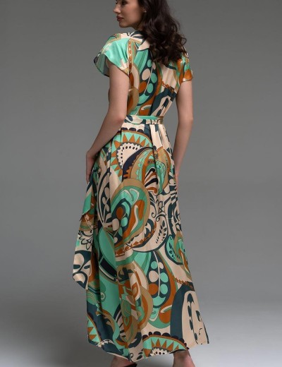 Длинный халат на пуговицах Mia-Amore CAPRI 4561, Цвет: мультицвет, Размеры: 2XL, изображение 2